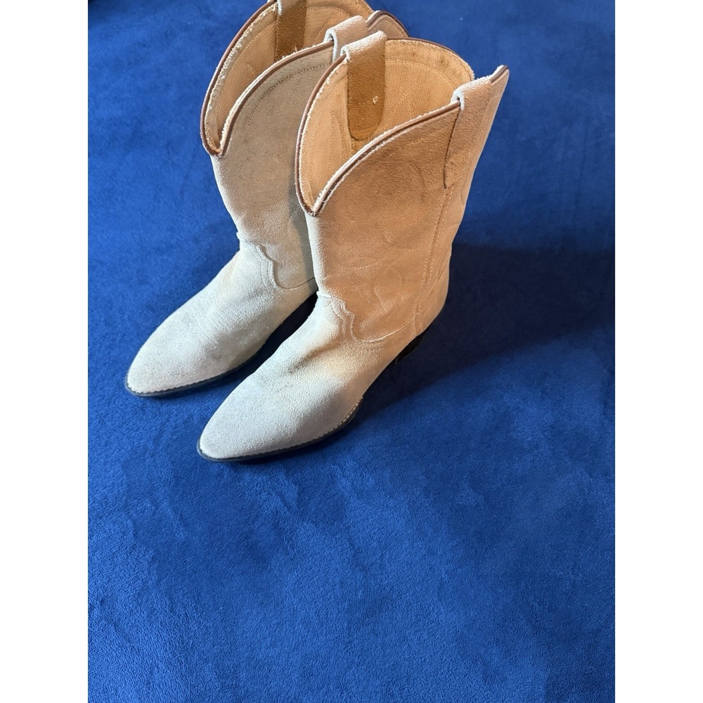 Smoky Mountain Western Cowboy Boots Womens 5D Ivory Cream Leather Cowgirl Boot